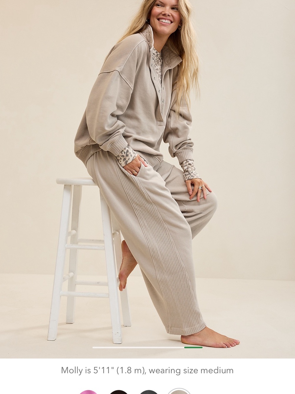Aerie O Snap Barrel Sweatpant
